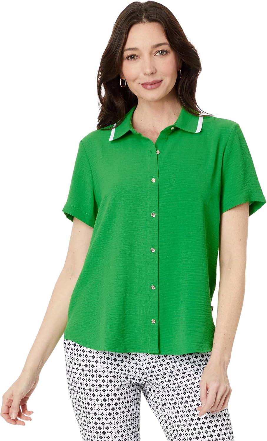 

Женская рубашка с коротким рукавом на пуговицах Tommy Hilfiger, Fern