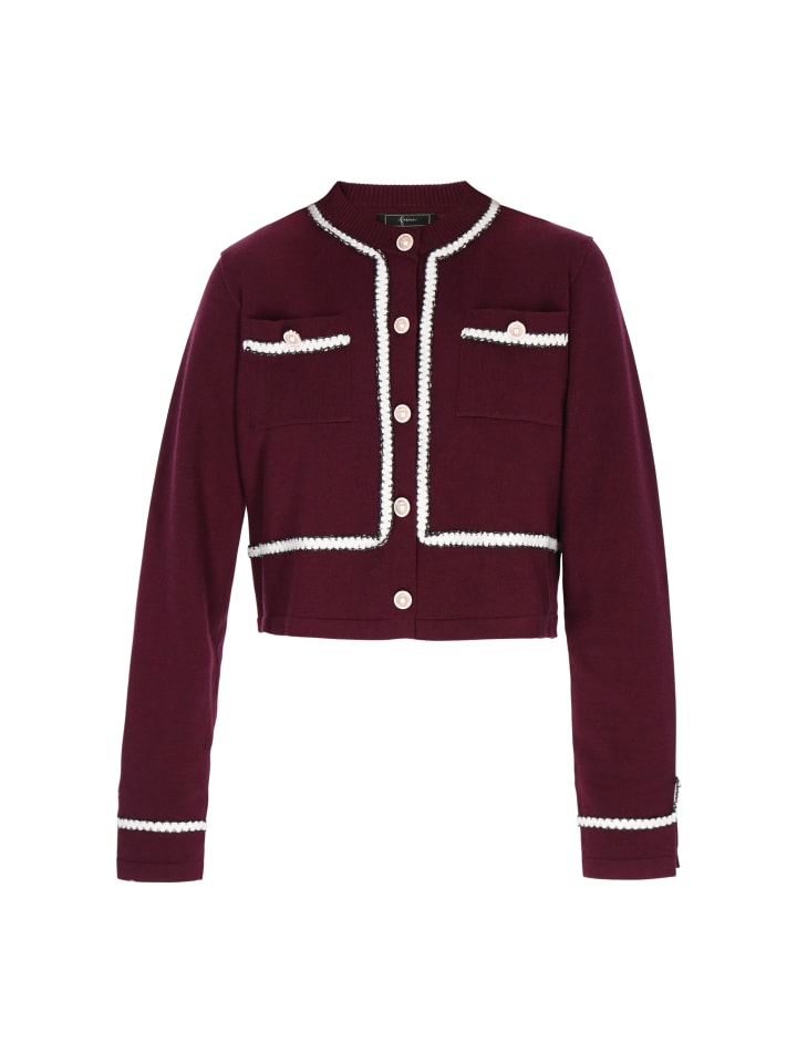 

Женский кардиган бордового цвета faina