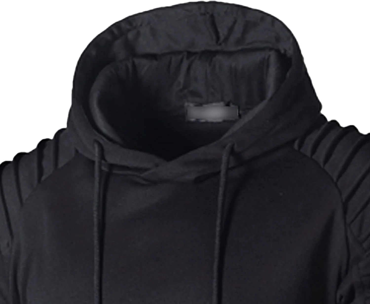 Мужской однотонный теплый худи Unisex Adult Fleece с карманом — фото 2