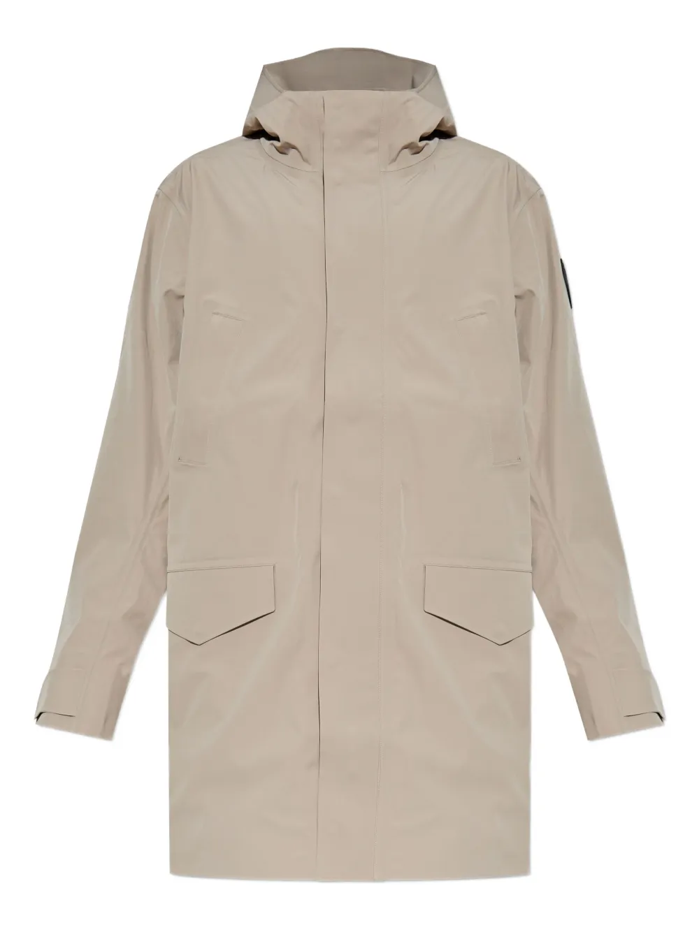

Парка с нашивкой-логотипом Canada Goose, серый