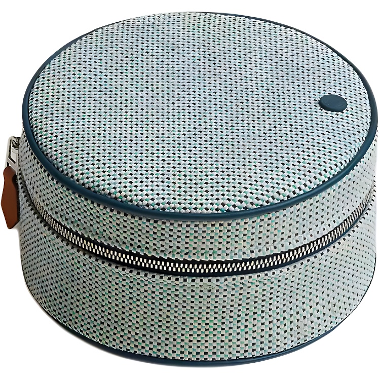 

HERMES Хлопковая дорожная сумка для хранения женская морская синяя, Marine Blue