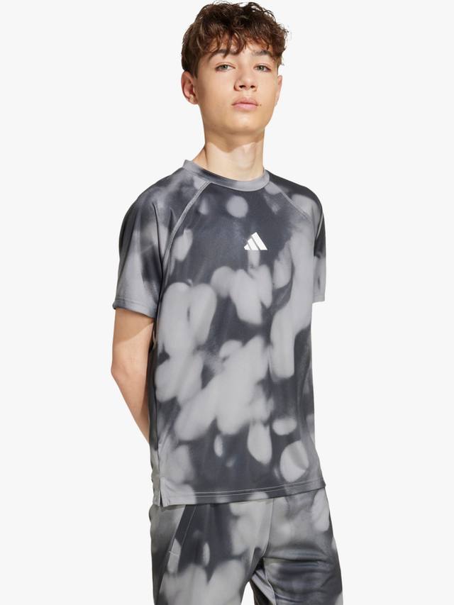 

Детская футболка для тренировок с короткими рукавами adidas, Carbon/Black