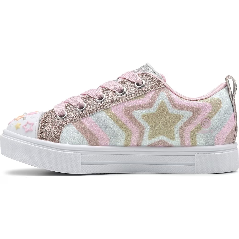 Детские кроссовки с подсветкой Twinkle Sparks от Skechers для малышей и маленьких детей, metallic multi — фото 2