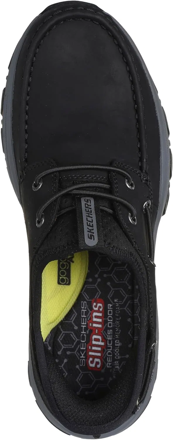 Мужские кроссовки Skechers USA Herren Knowlson-Shore Thing Hands Free Slip-in Mokassin Skechers USA Men's, Black — фото 3