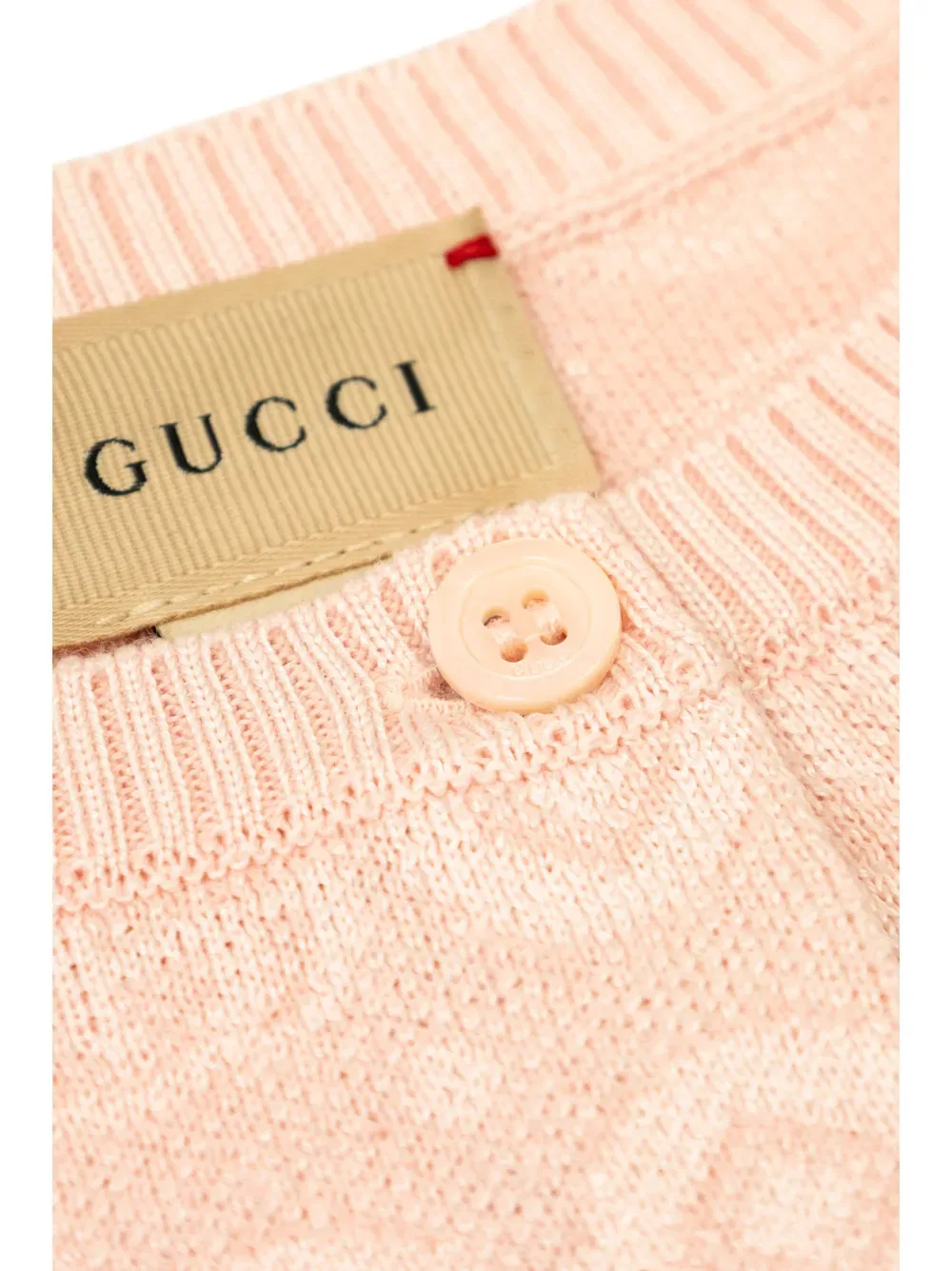 Кардиган с двойной буквой G Gucci Kids, розовый — фото 3