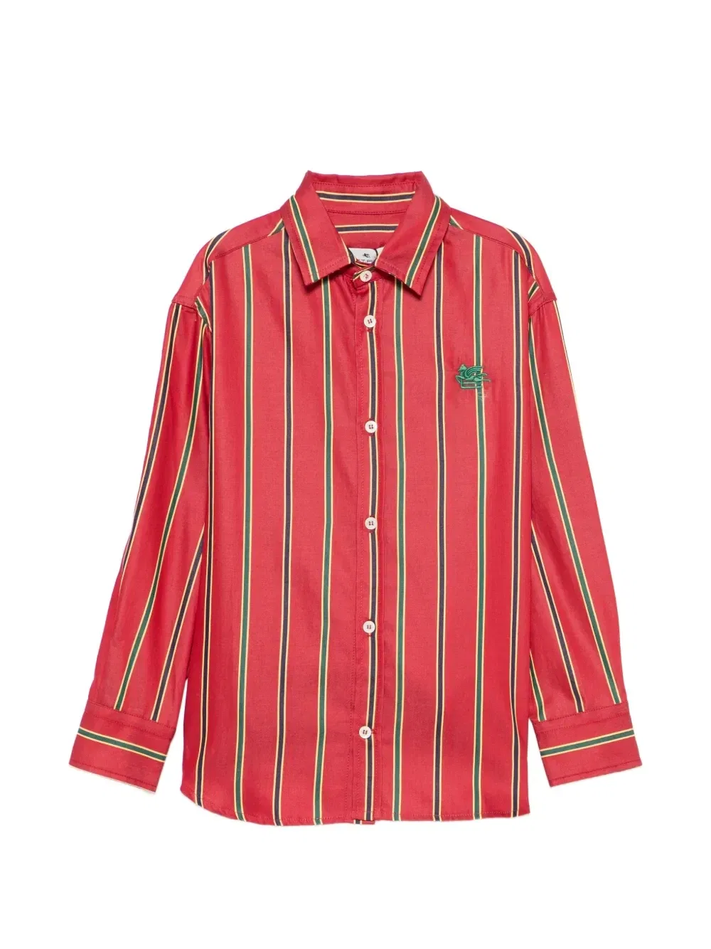 Рубашка в полоску «Пегас» ETRO KIDS, красный