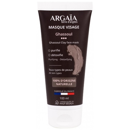 

Маска для лица Argaia Ghassoul 100 мл - очищает все типы кожи Markenlos