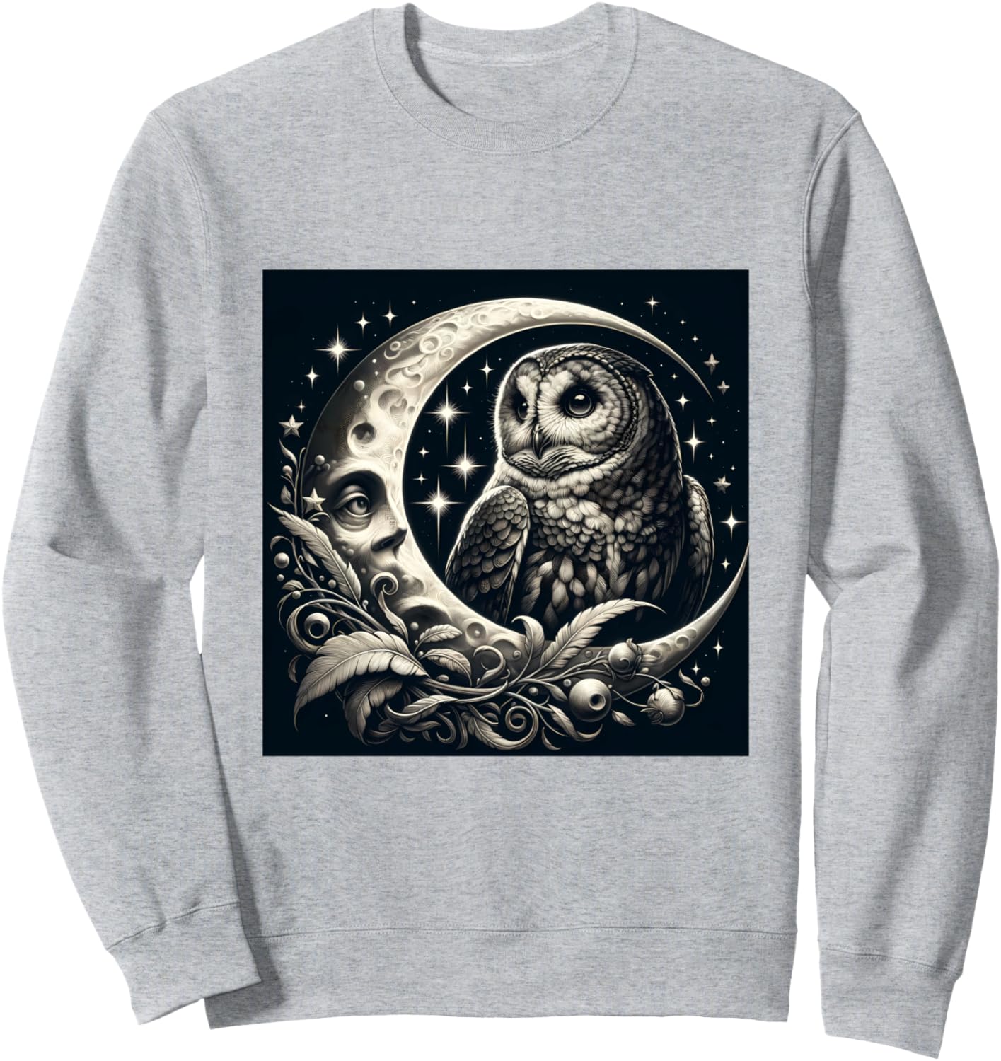 

Толстовка древнегреческая сова, яркая птица, гик, бохо, природа Owl Gifts And Shirts, серый