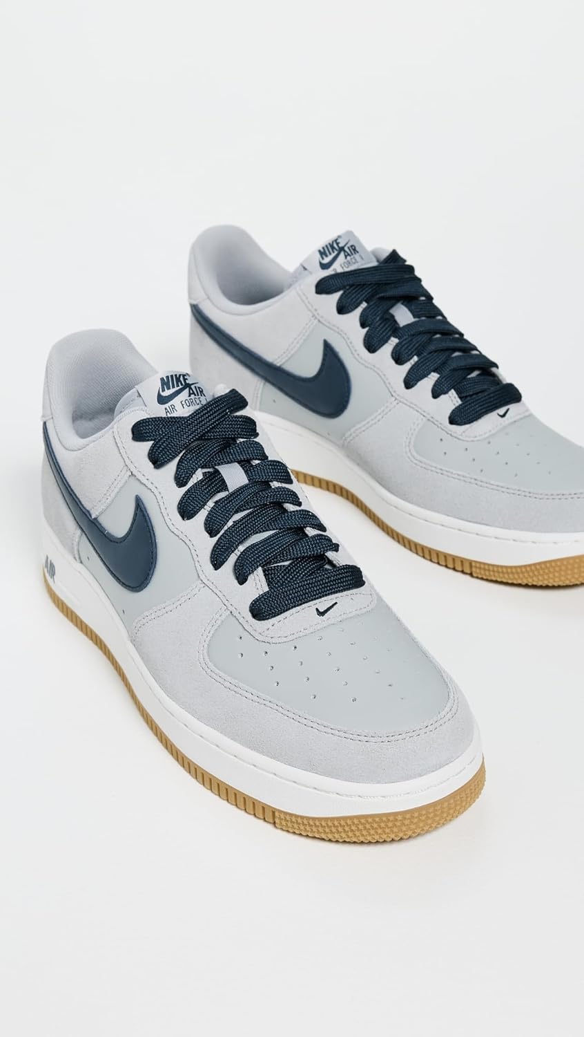 Мужские кроссовки Nike Air Force 1 '07 LV8, синий/серый/светло-серый — фото 4