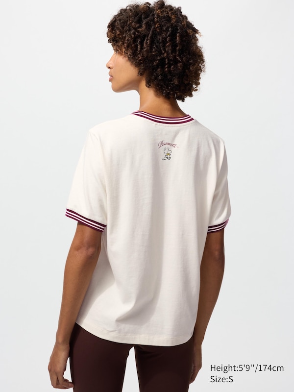 Футболка UT с графикой Peanuts Uniqlo, 01 off white — фото 2
