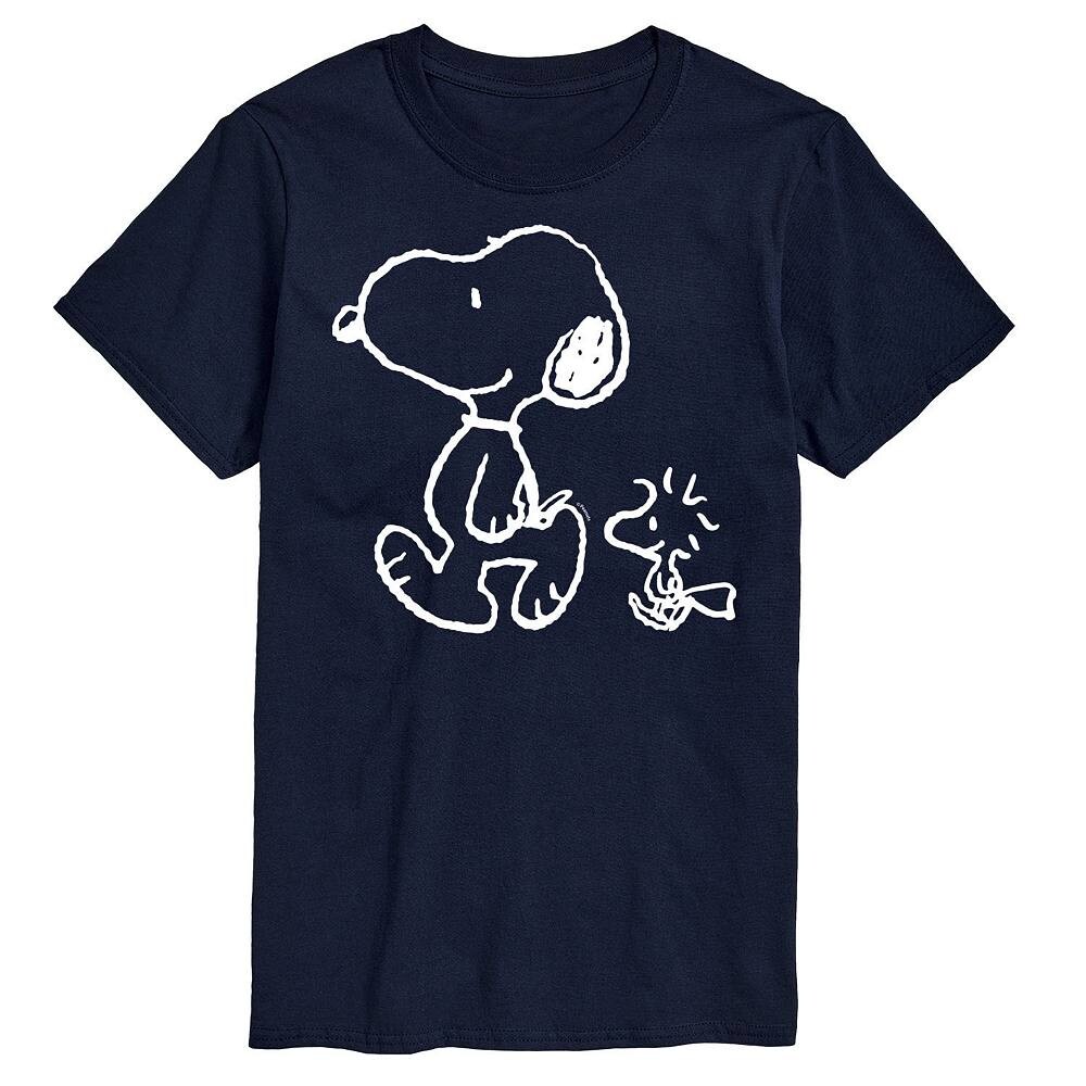 

Мужская футболка Peanuts Snoopy Walk Licensed Character, темно-синий