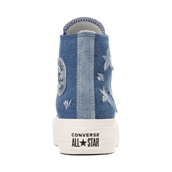 Кроссовки Womens Converse Chuck Taylor All Star Lift Denim High Top Sneaker, цвет Navy/Egret — фото 4