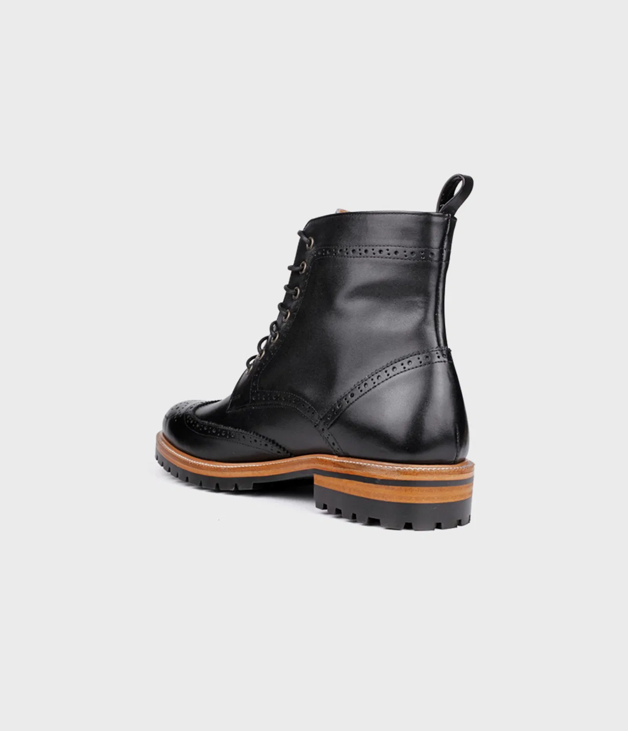 Мужские ботинки Eirene ei006 Wingtip Black — фото 3