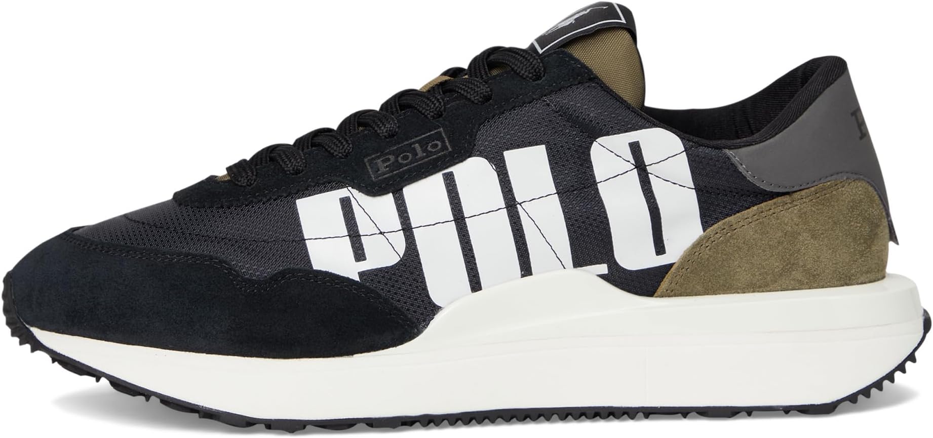 Кроссовки Polo Ralph Lauren Men's Train 89 Sneaker, Black/Olive — фото 4