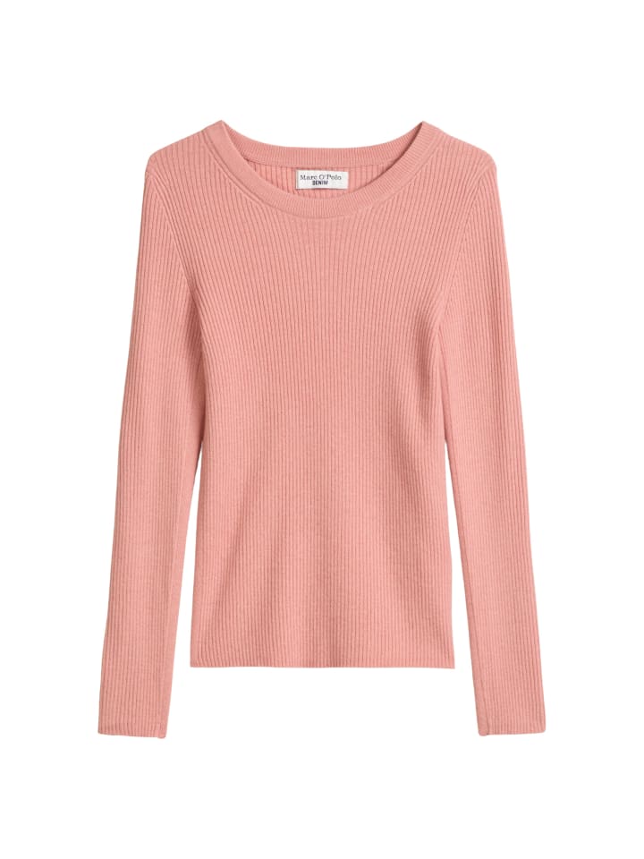 

Marc O'Polo DENIM Узкий трикотажный свитер в рубчик, цвет «Розовая пудра»