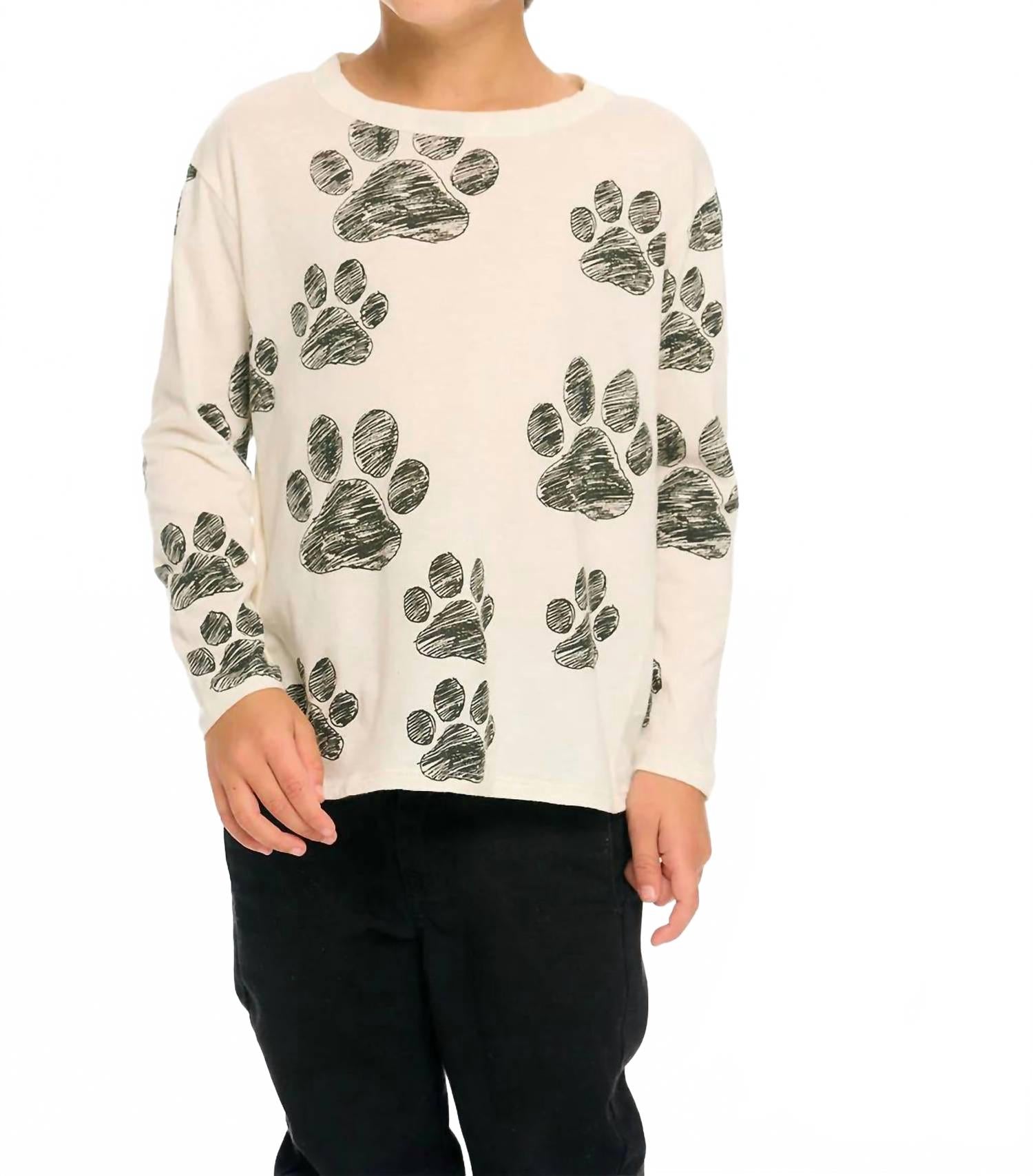 

Футболка Dog Paw Charity в цвете соль Chaser, Salt