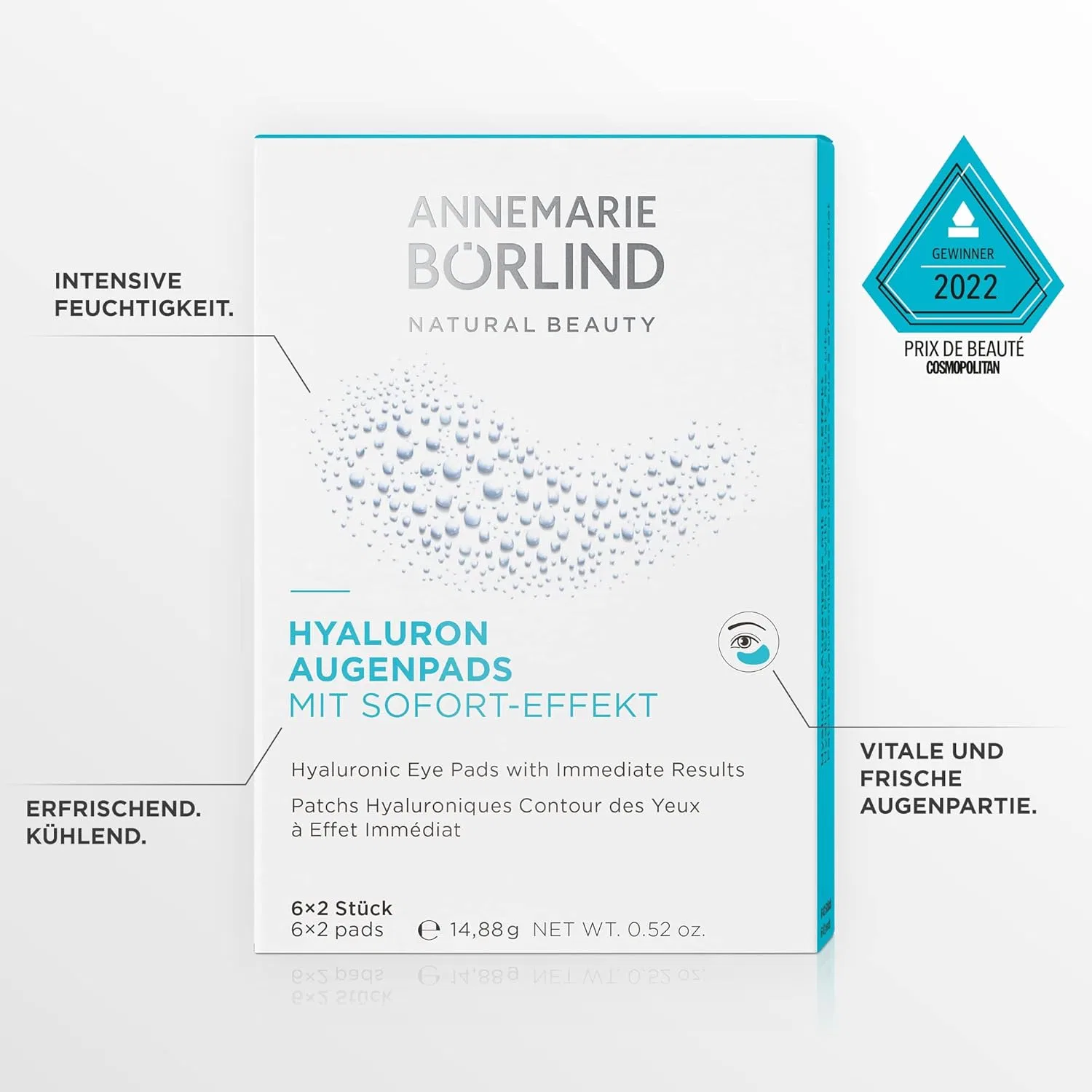 Набор гиалуроновых патчей для глаз «Hyaluronic Eye Pads» от ANNEMARIE BÖRLIND Annemarie Börlind — фото 3