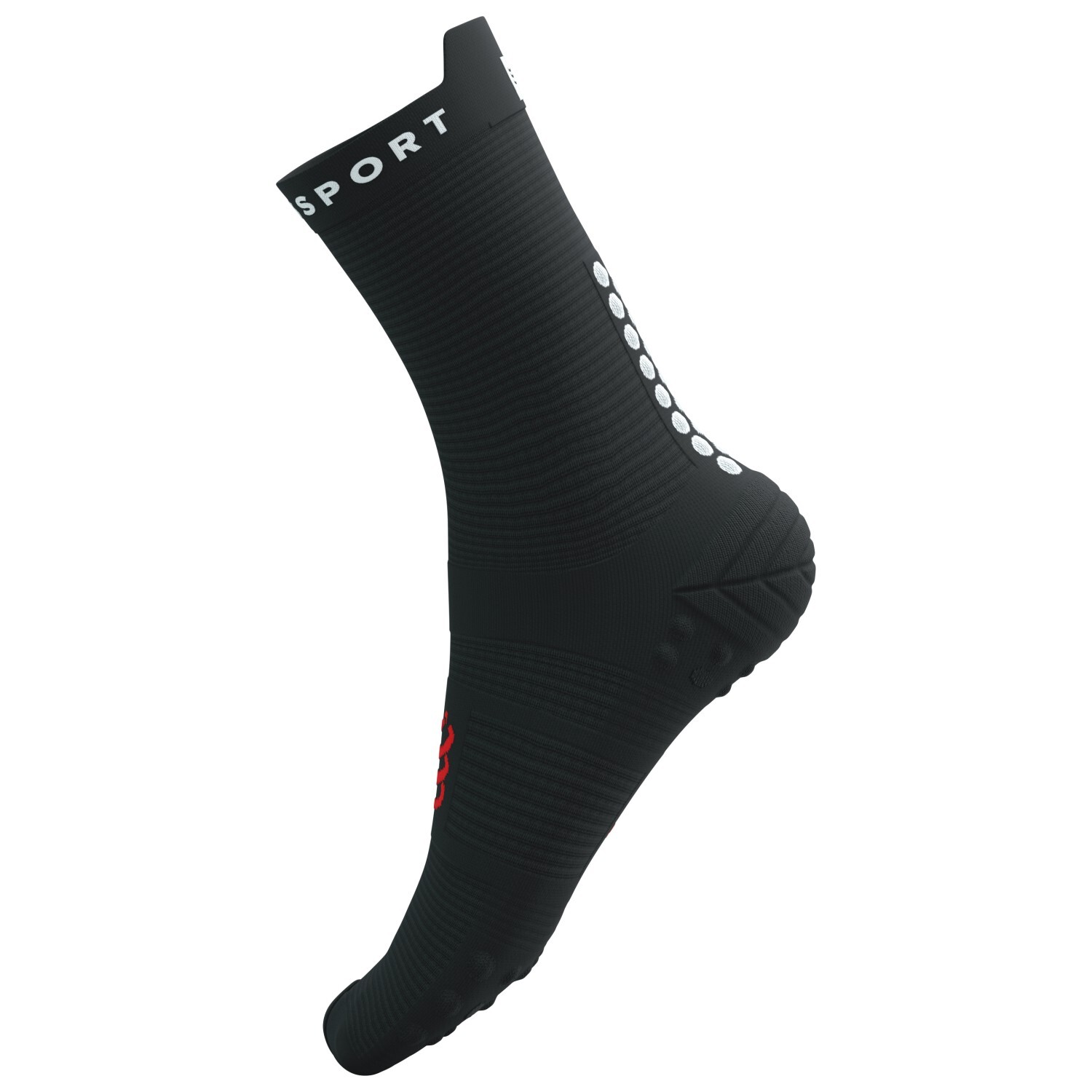 

Носки для бега Compressport Pro Racing Socks V4.0 Run High, цвет Black/White