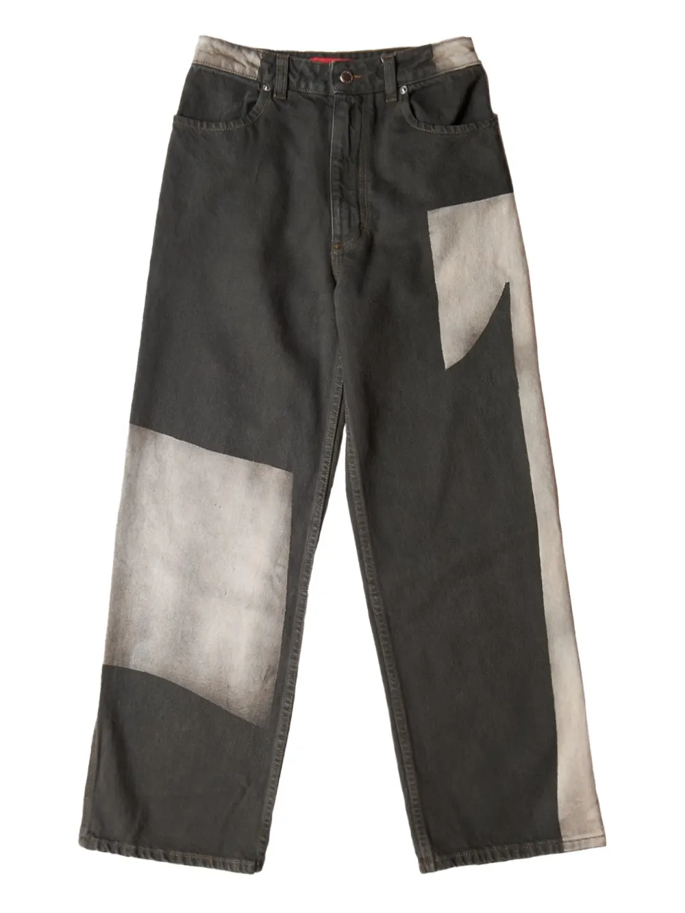 

Джинсы клеш с отделкой в стиле пэчворк Eckhaus Latta, черный