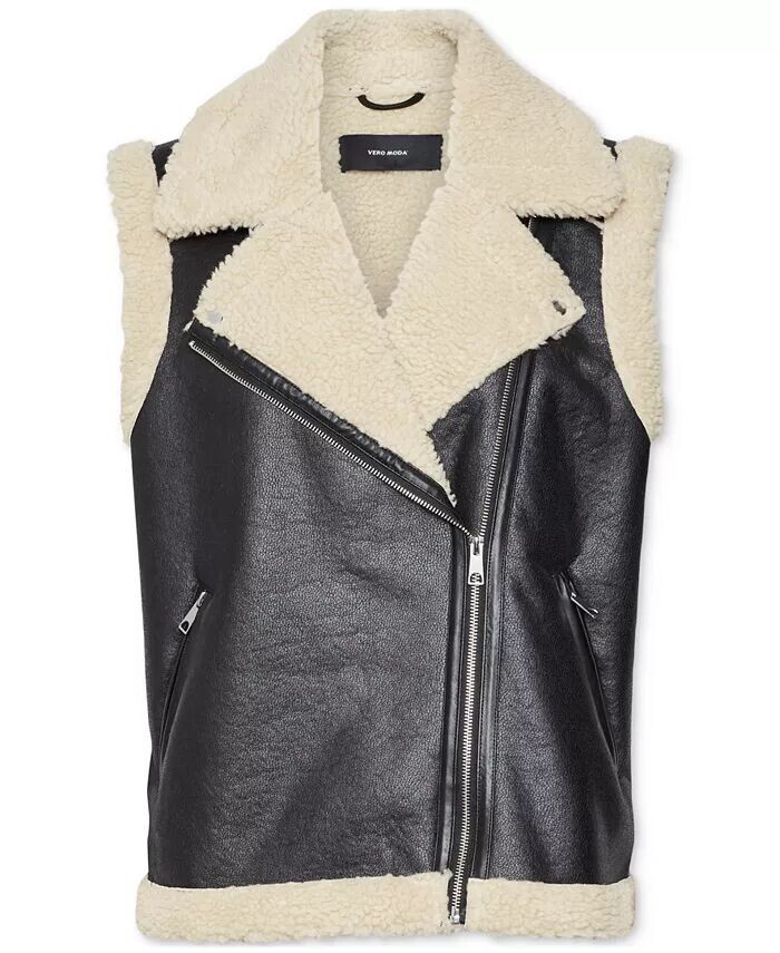 

Женская куртка Kay из искусственной кожи Teddy-Line Vero Moda, черный