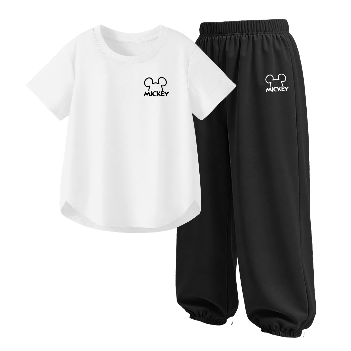 Детский спортивный костюм Casual Sportswear 2 Piece Set Disney, Thick Board Di Line K Mist White+Di Line K Black