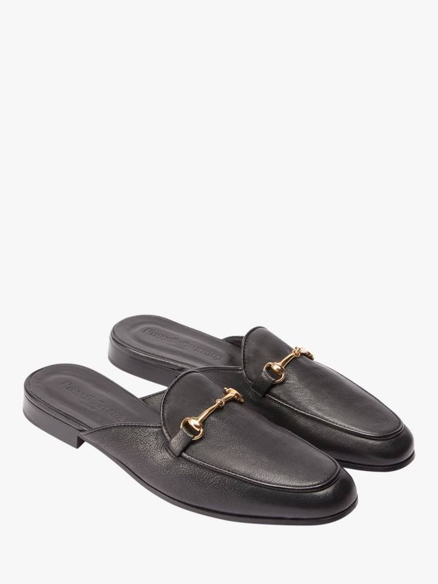 Лоферы-мулы из кожи без задника Russell & Bromley, Black — фото 2