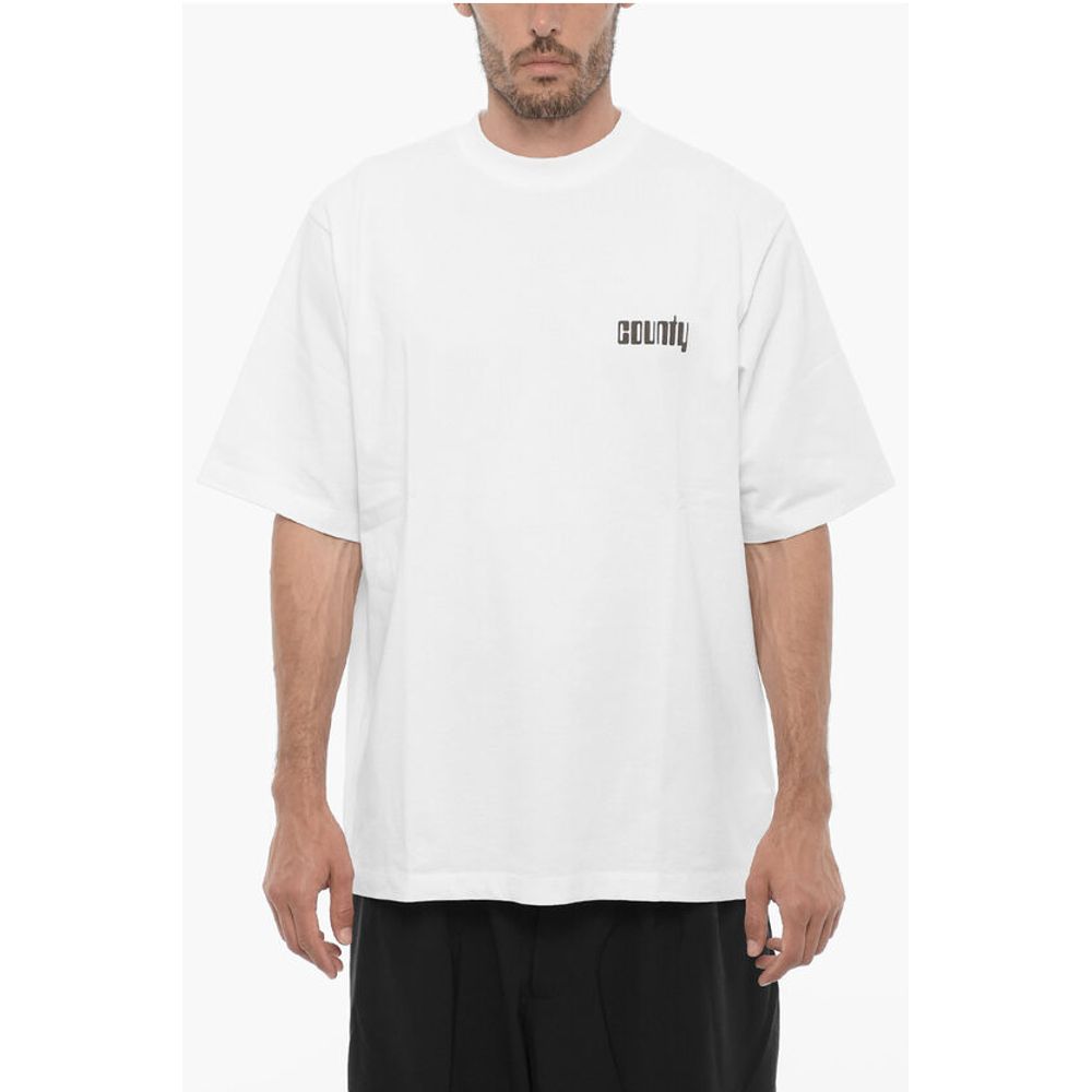 

Футболка с круглым вырезом и принтом DISCO GOD Marcelo Burlon, White