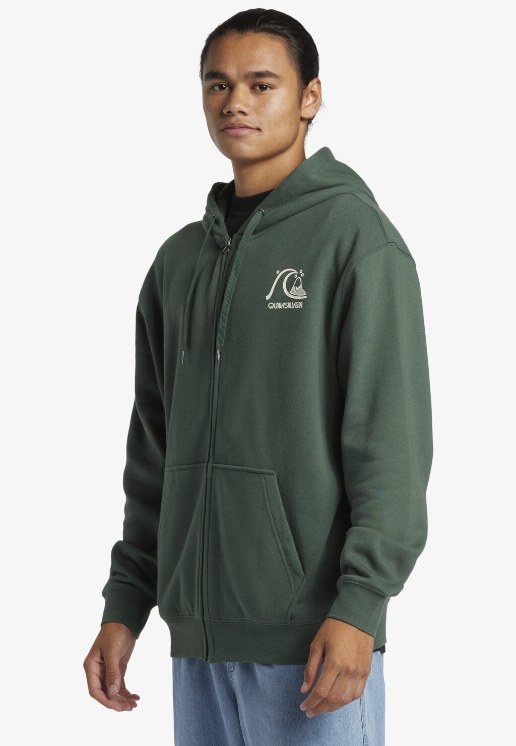 

Толстовка на молнии Quiksilver, темно-зеленый
