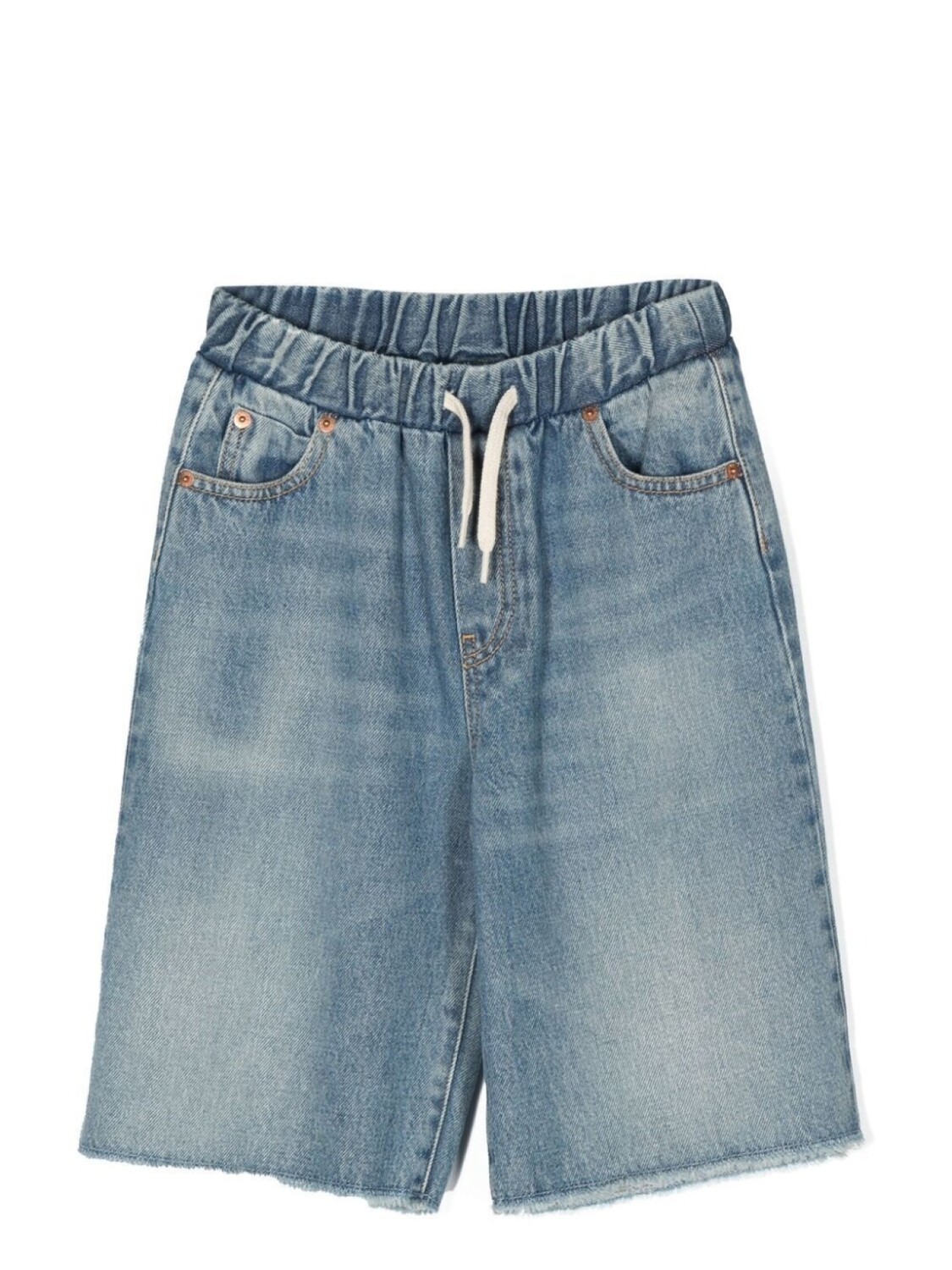 

MM6 Maison Margiela Kids джинсовые шорты с кулиской, синий