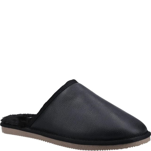 

Мужские кожаные тапочки Hush Puppies, черный