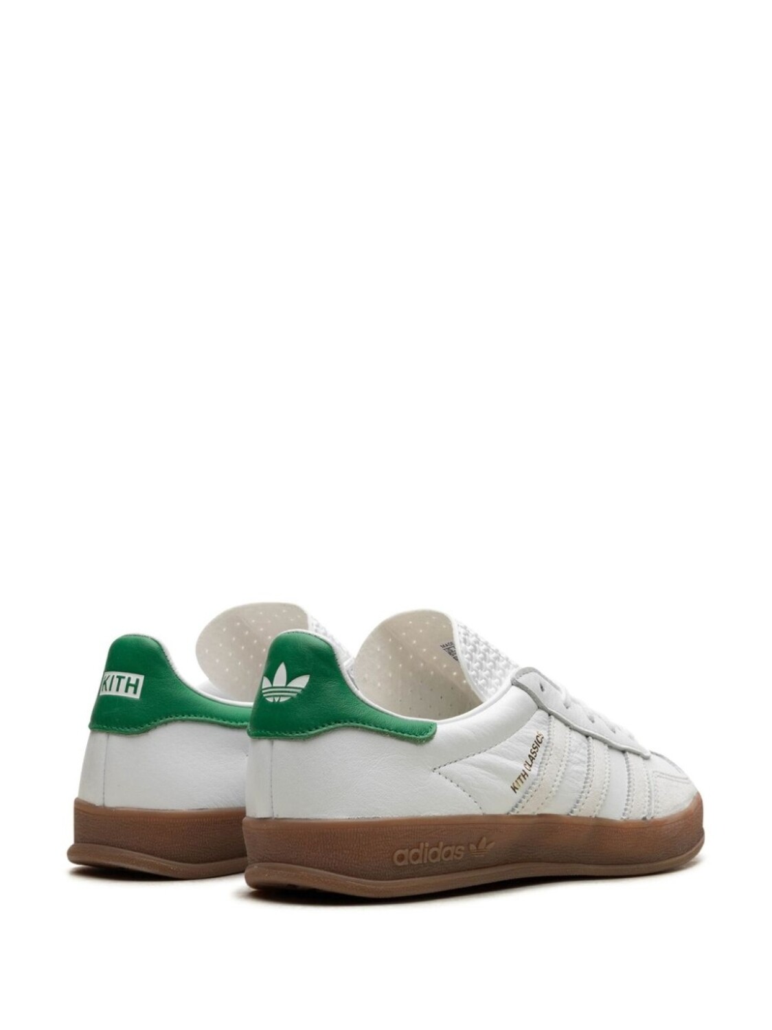 Кроссовки Gazelle Indoor Kith- White / Green Adidas, белый — фото 3