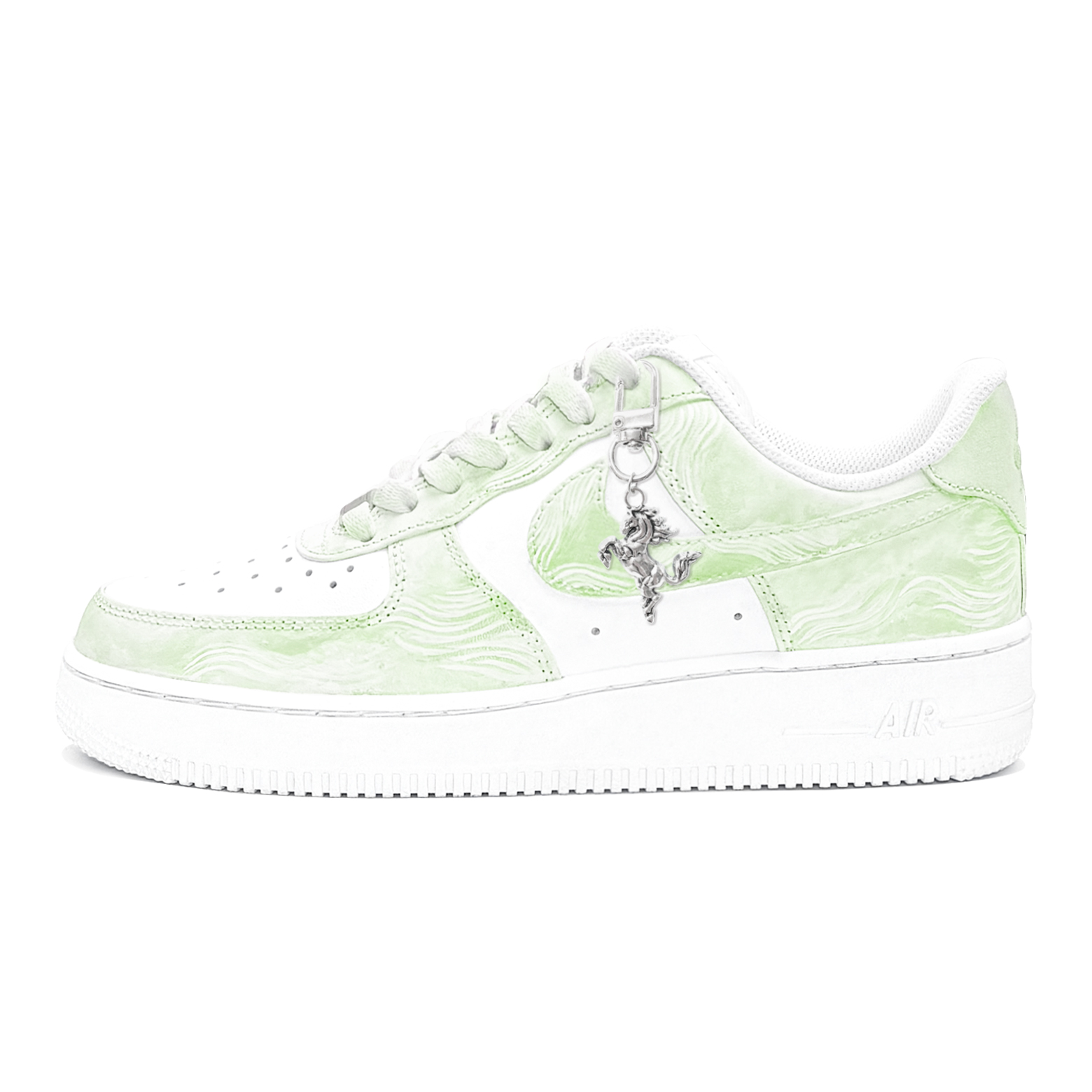 Nike Сумка-шоппер Air Force 1, посвященная китайскому Новому году и культуре лошадей, цвет «Весенний бутон» (зеленый) — фото 3