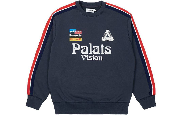 

Толстовка Flag Stripe Crew PALACE, Marine Blue