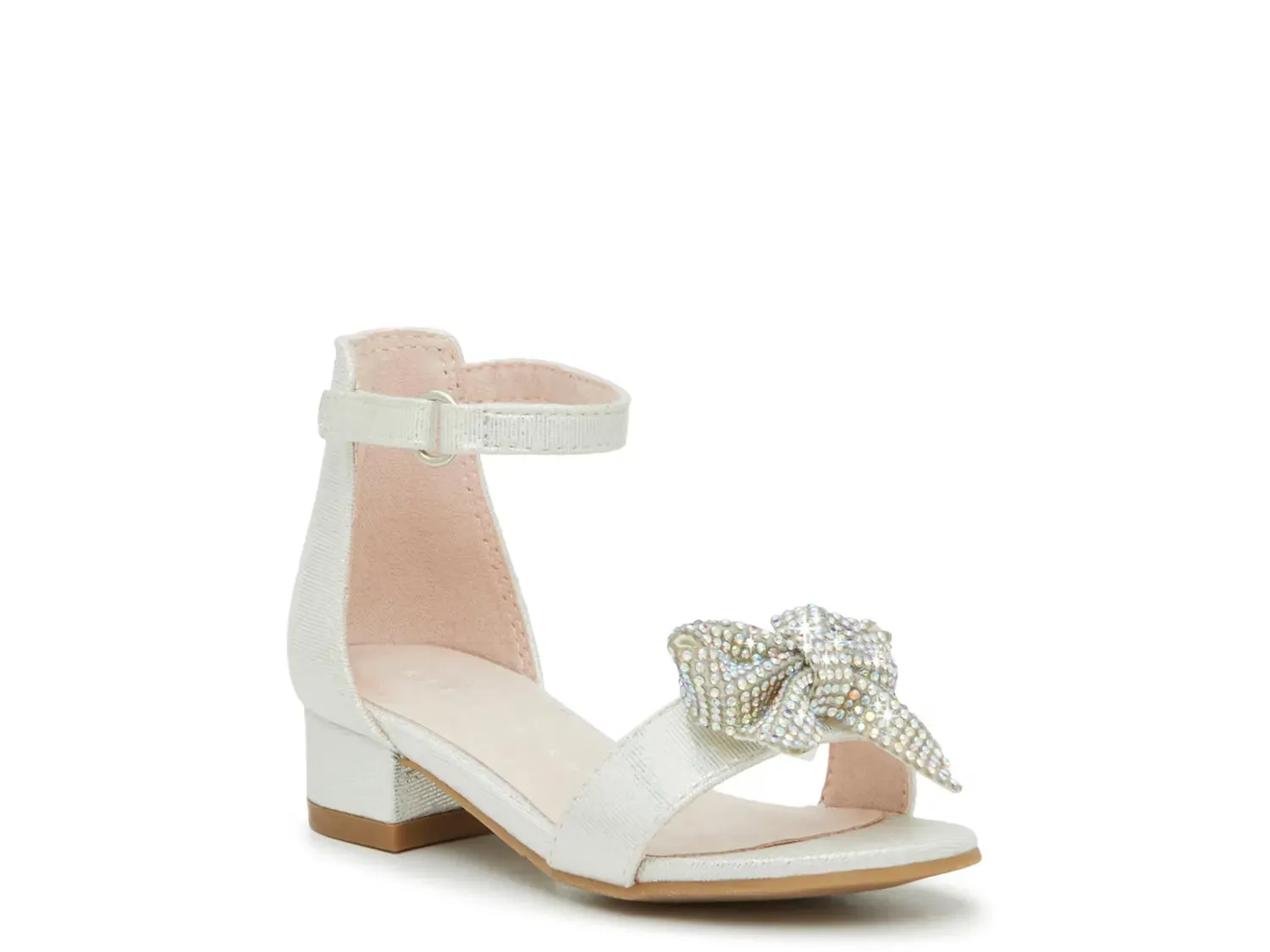 

Lil Chloe Sandal - детские сандалии Kelly & Katie, Silver Metallic