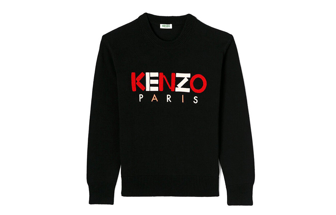 

Толстовка женская Kenzo с логотипом, черный / белый / красный