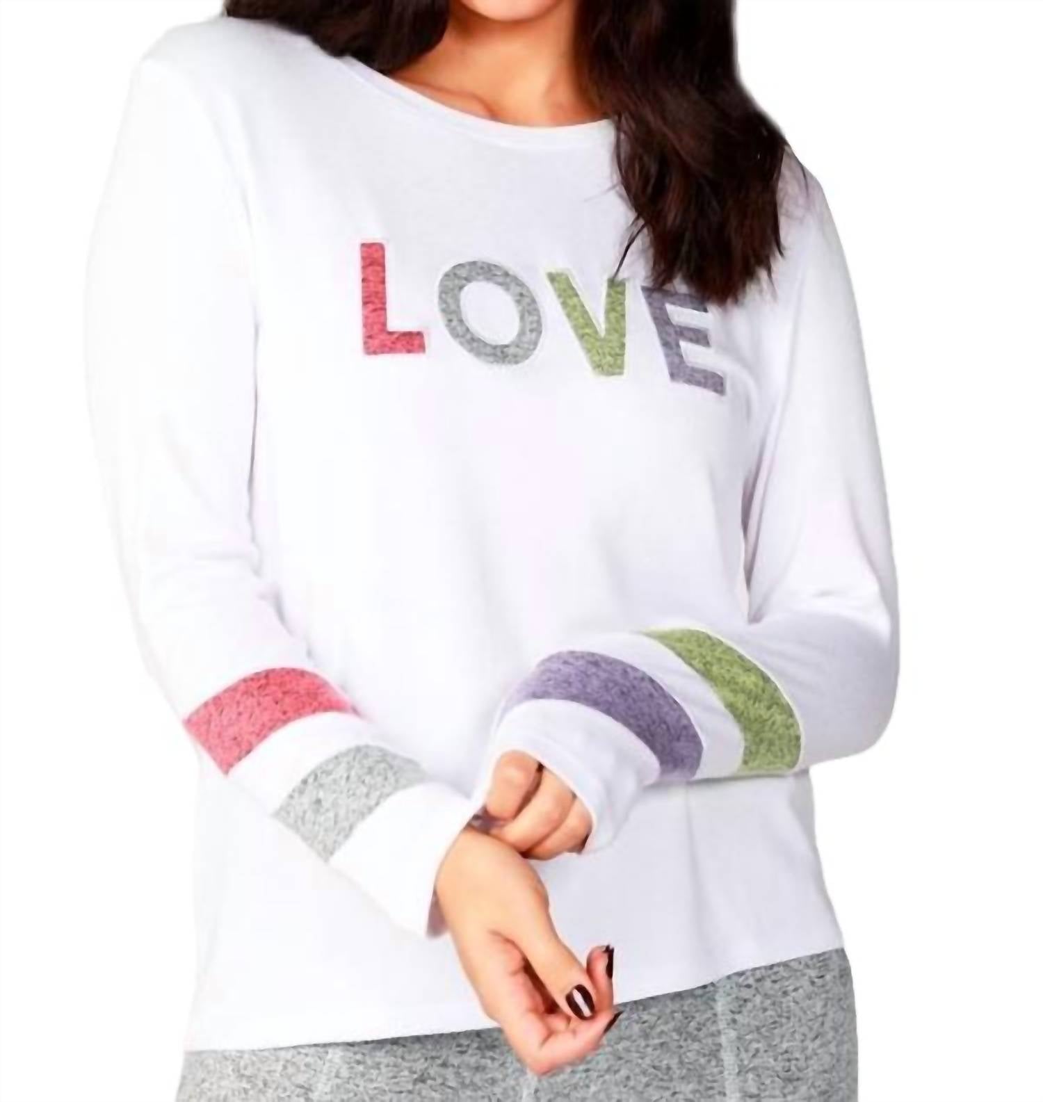 

Белый топ Multi Love Crew french kyss