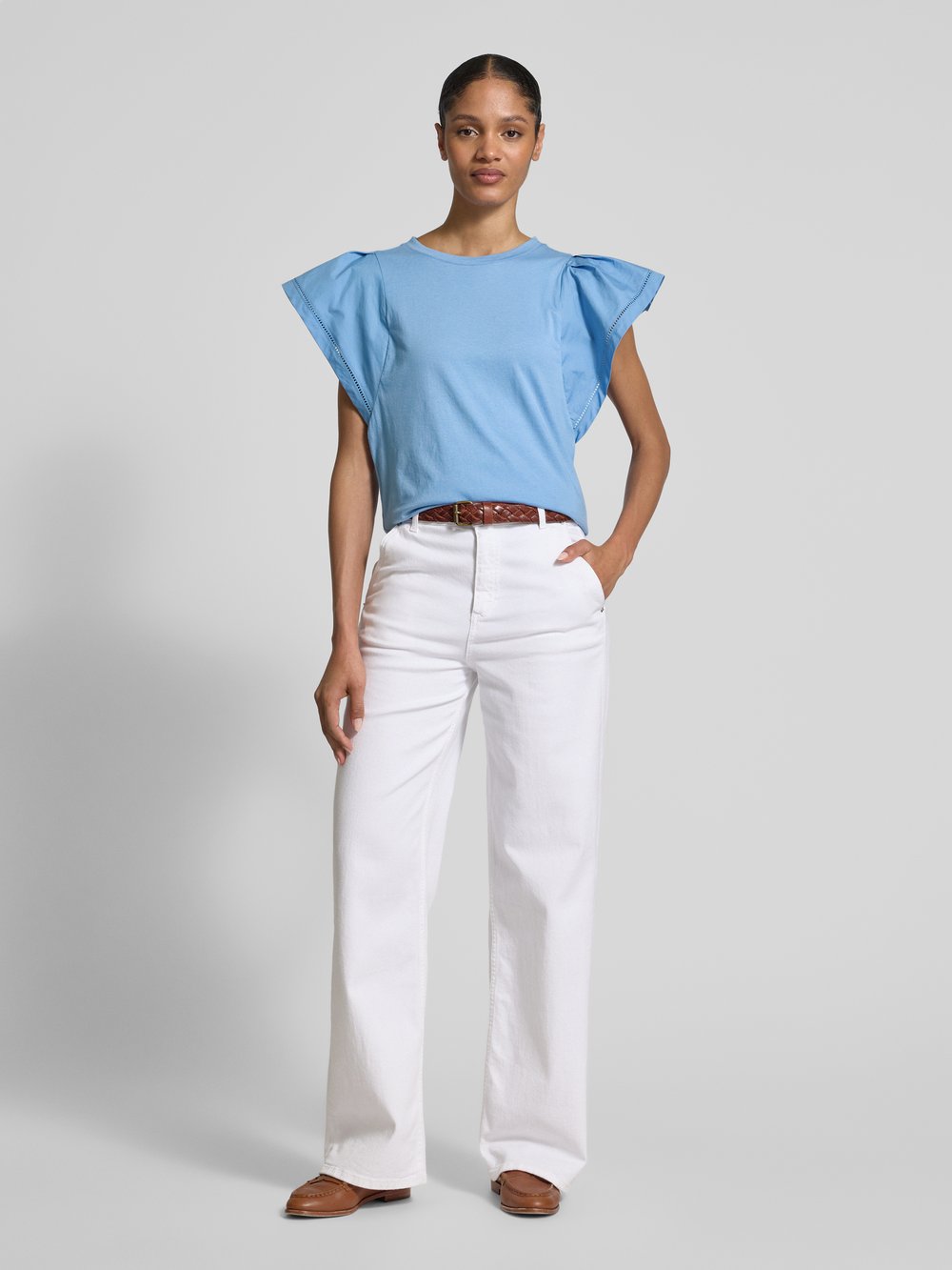 

Футболка с ажурной вышивкой Lauren Ralph Lauren