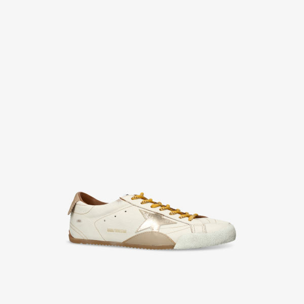 Кроссовки Golden Goose True-Star на низкой подошве, белый / золотой — фото 3