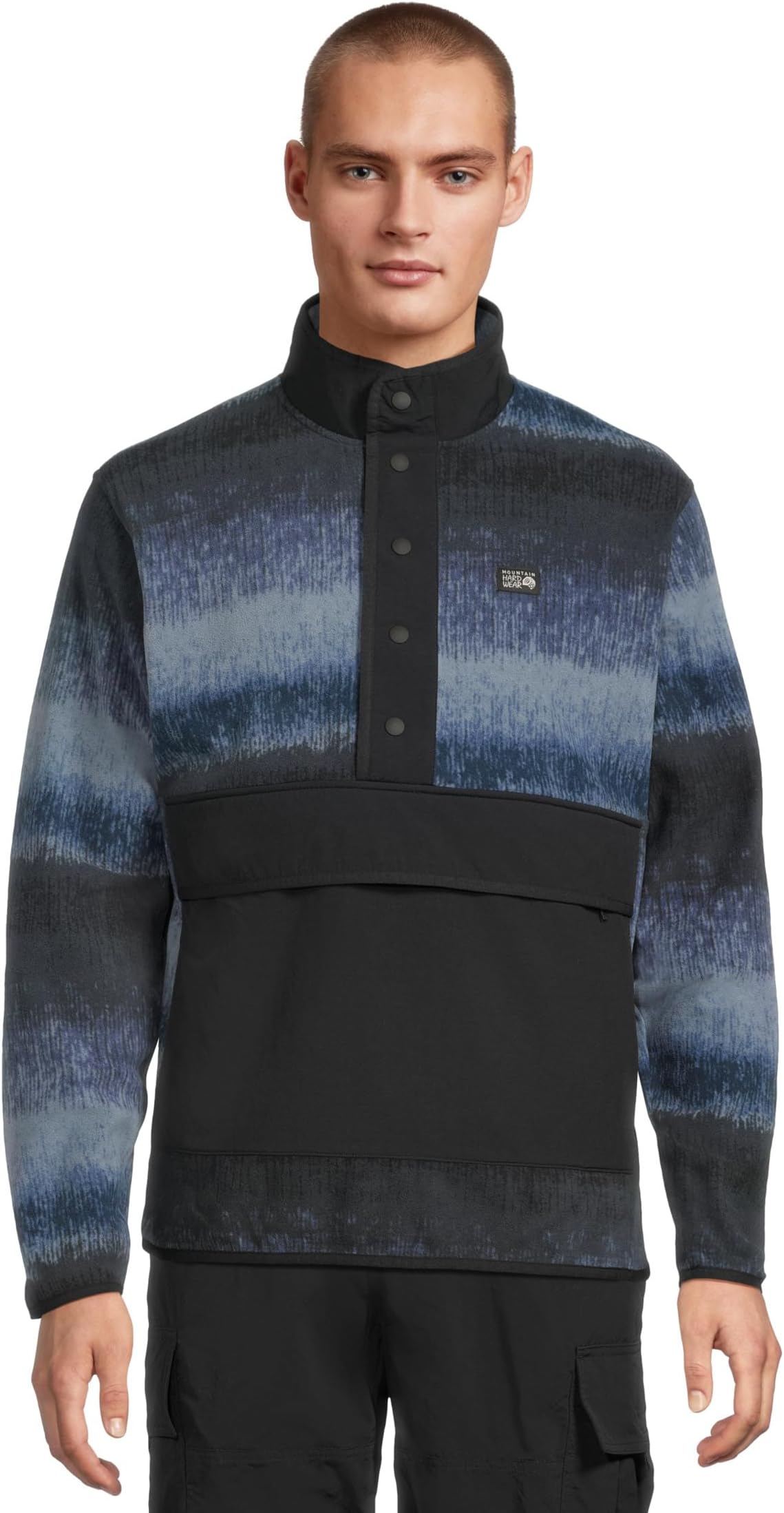 

Свитер Mountain Hardwear Men's Microchill Snap Pullover, Lapis Dusk Gradient Stripe
