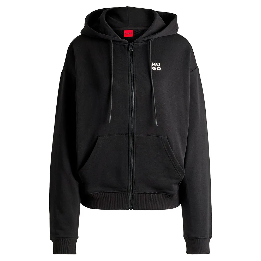 

Толстовка HUGO Dalfine 10249110 01 full zip, черный