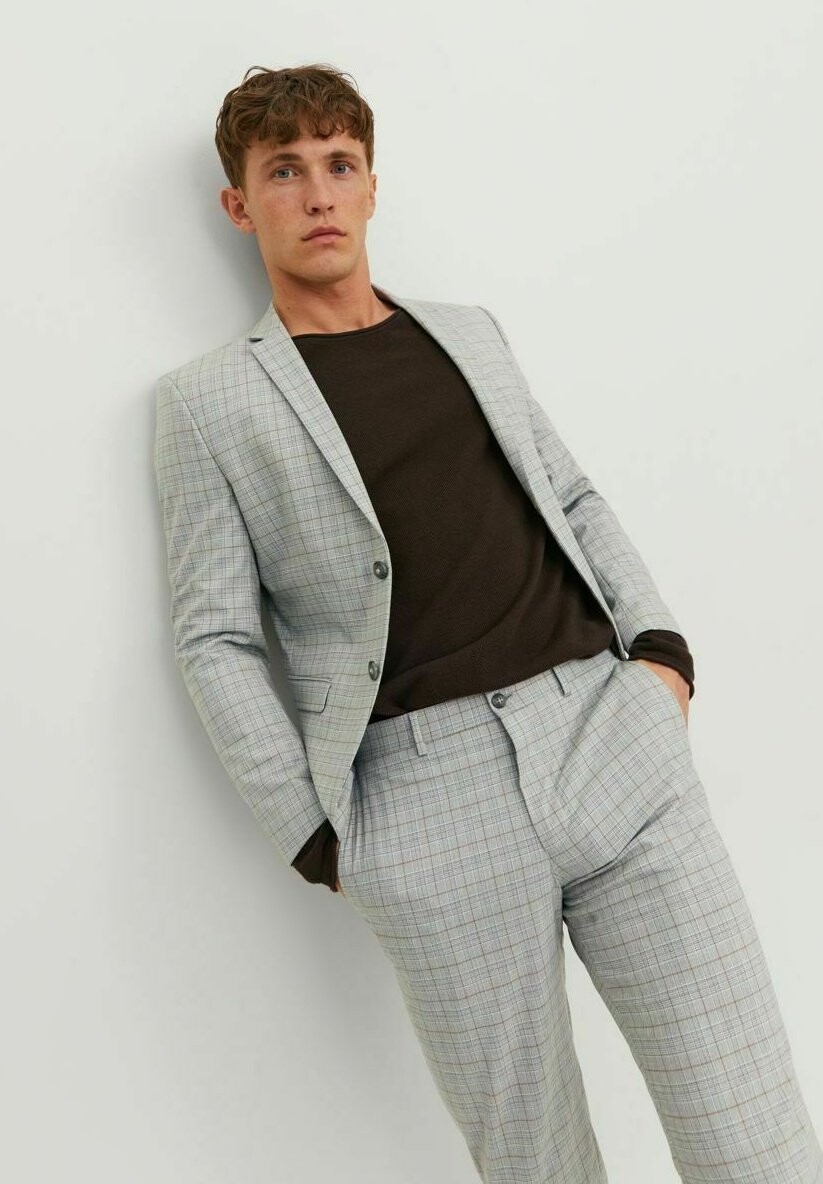 

Куртка KARIERTER Jack & Jones, светло-серый