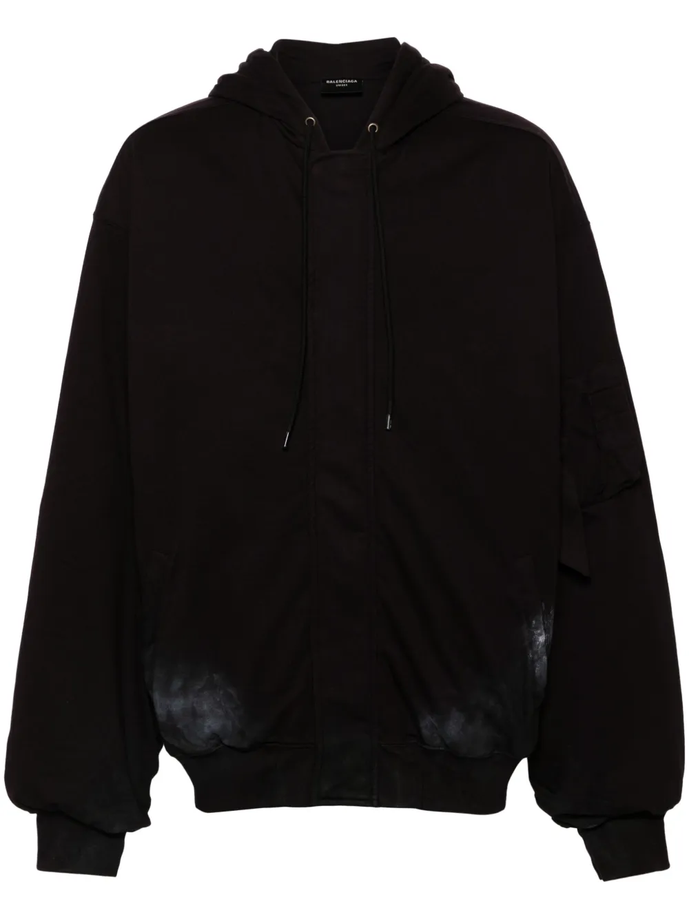

Пуховик с логотипом BALENCIAGA, черный