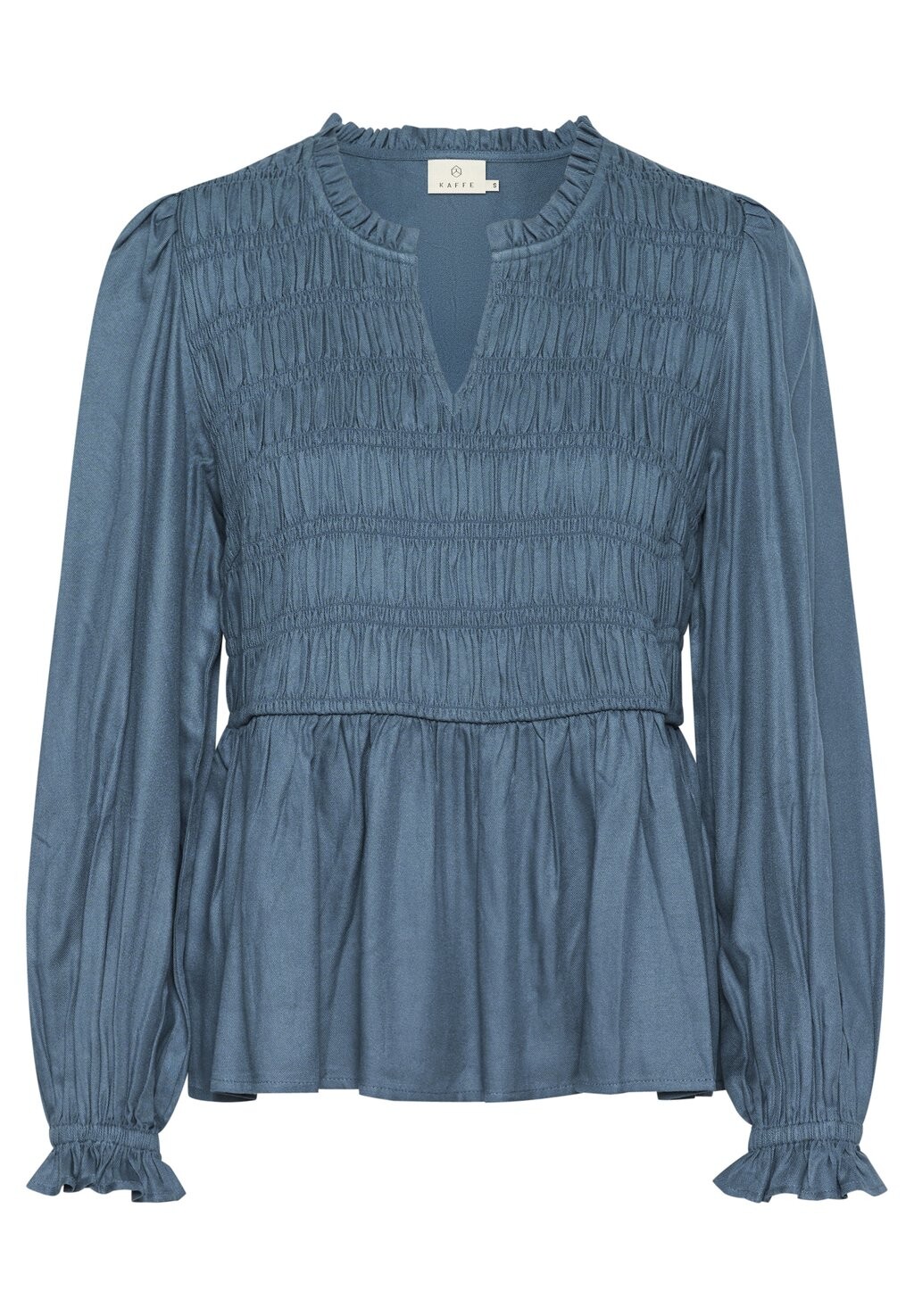 

Блуза V-NOTCH NECK SMOCK Kaffe, неоновый синий