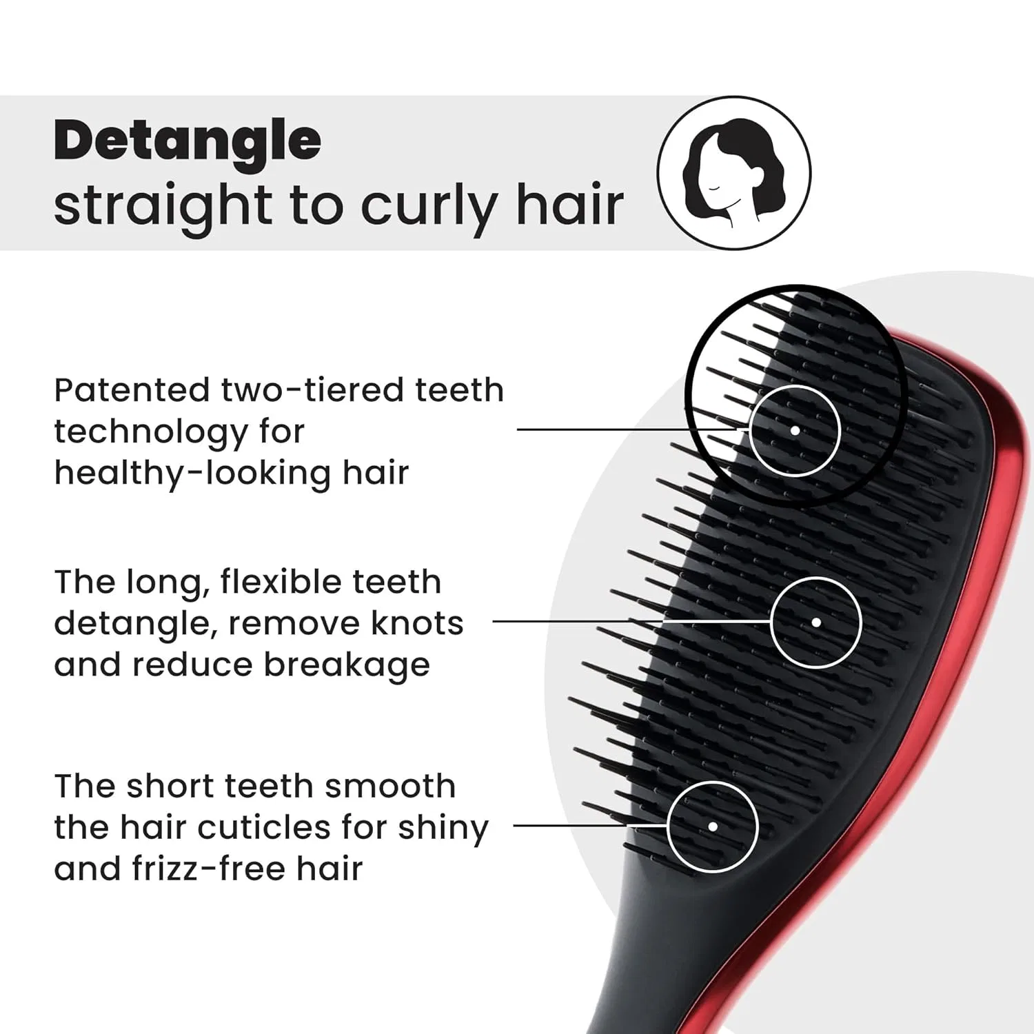 Мини-щетка для распутывания волос The Ultimate Detangler Mini от Tangle Teezer, лимитированная серия Tangle Teezer — фото 2