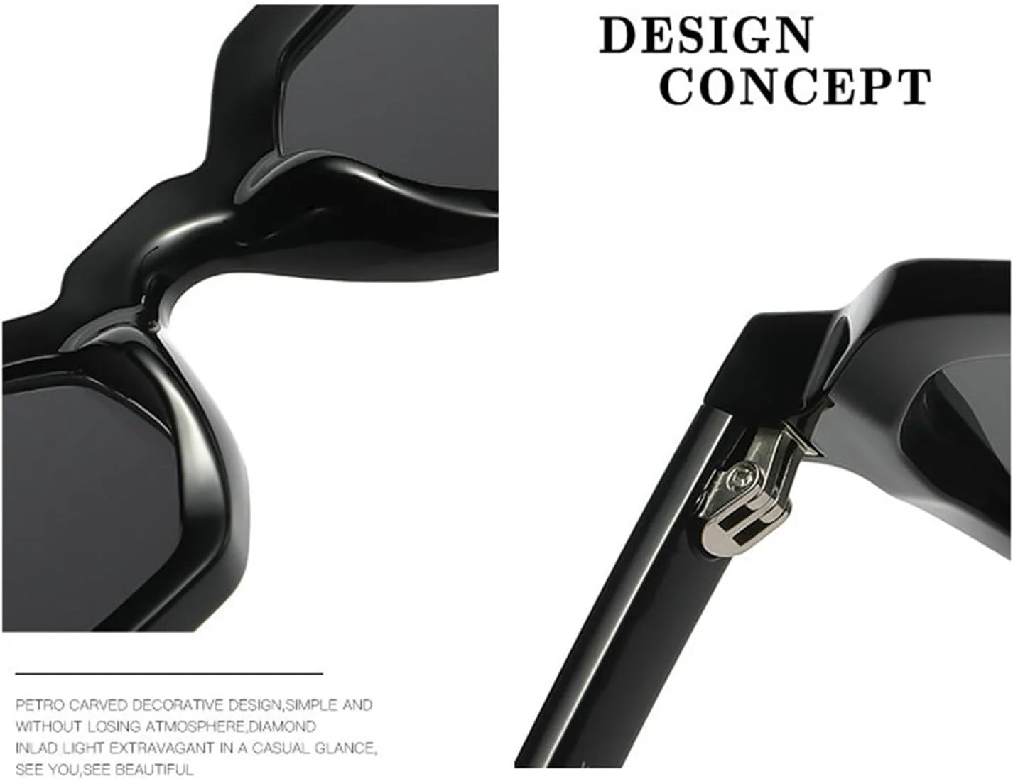 

Солнцезащитные очки Willochra Fashion Rivets Polygon для мужчин и женщин, классические солнцезащитные очки с толстой оправой, винтажные уличные очки F27, C2
