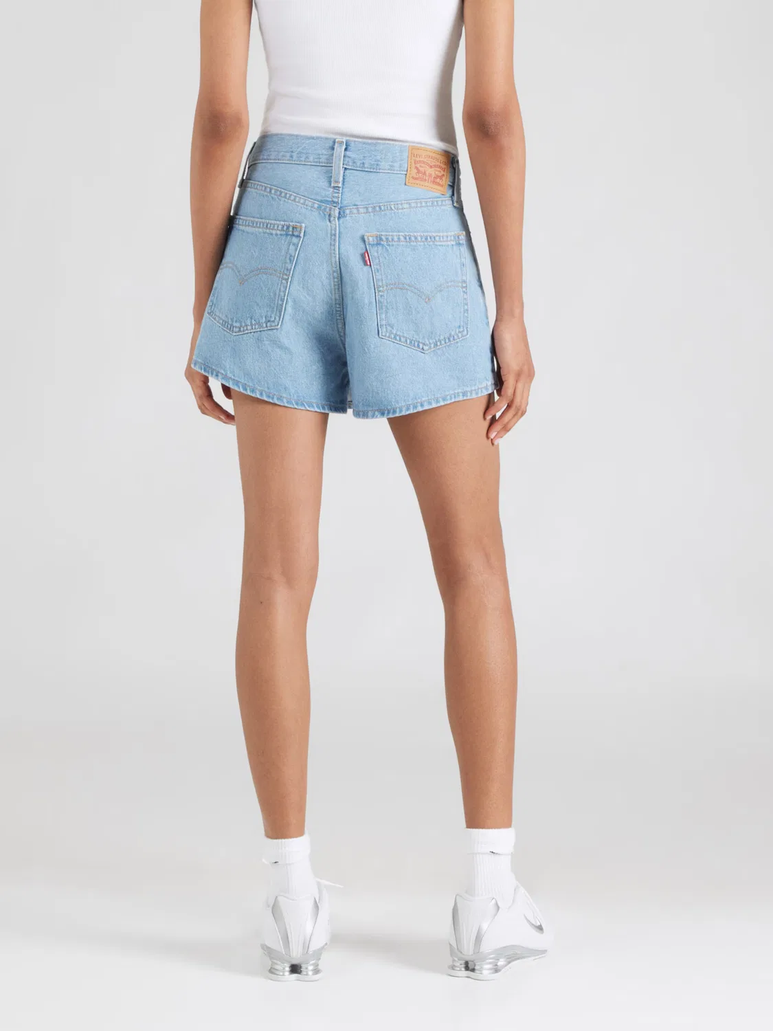 Зауженного кроя юбка SKORT Levi S, синий деним — фото 4