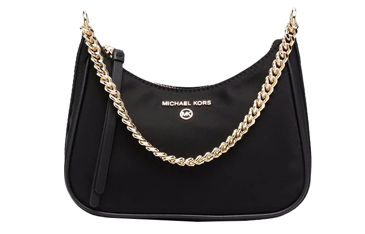 

Сумка через плечо Jet Set Charm с кожаной отделкой, женская черная MICHAEL KORS