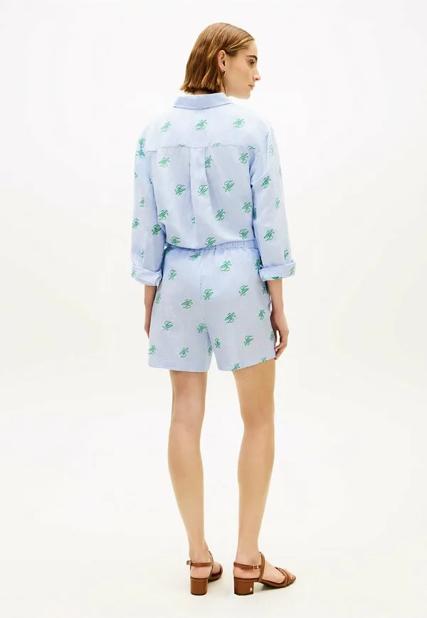 Шорты с принтом Tommy Hilfiger, Script Ithaca Blue Spell — фото 3