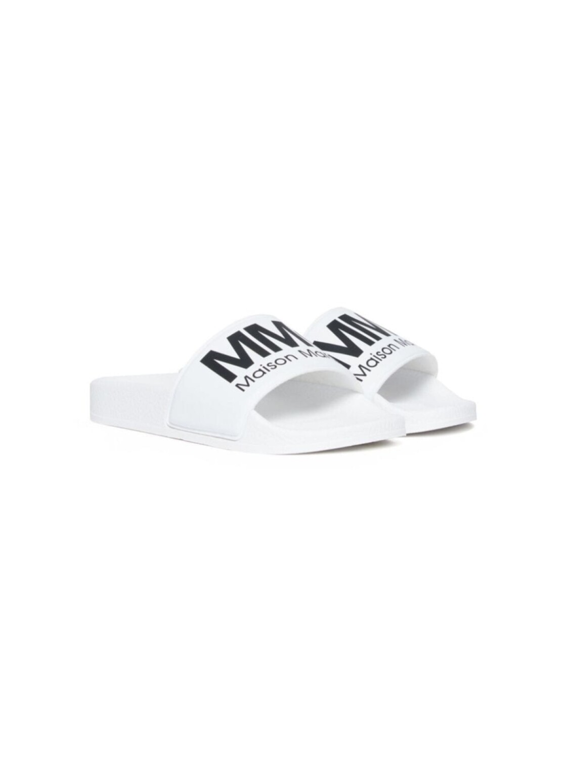 

Шлепанцы с логотипом MM6 Maison Margiela Kids, белый