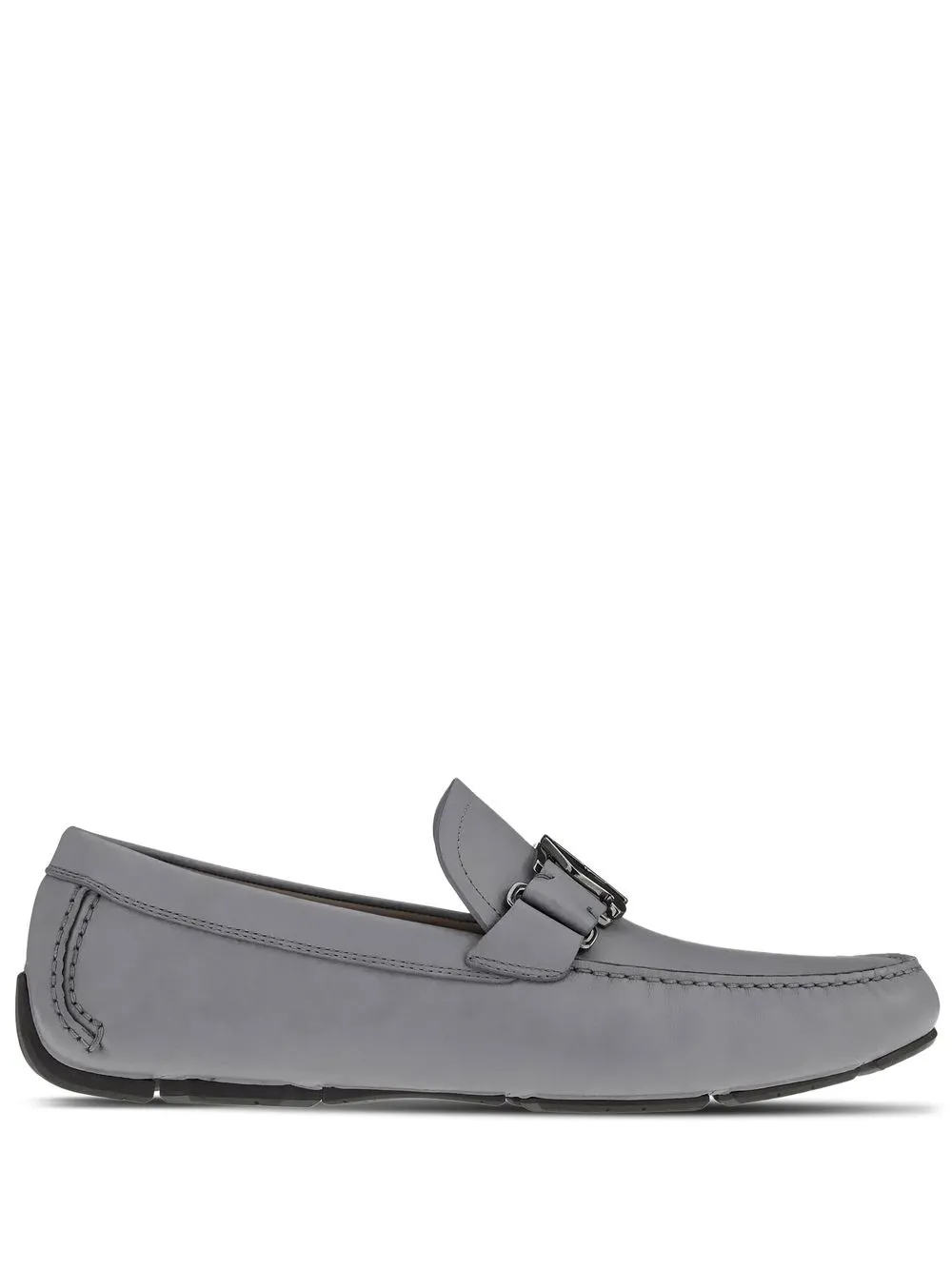 

Лоферы с логотипом Ferragamo, серый